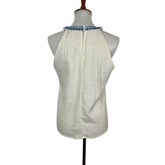Altard State Ivory Embroidered Sleeveless Top Small Boho Cottagecore - Picture 4 of 6